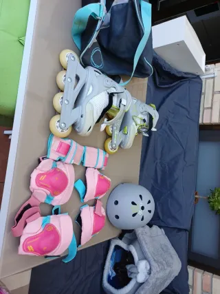 Patines en línea y protecciones infantiles