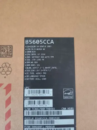 Portátil Asus Expertbook B5 B5605CCA-MB0192X