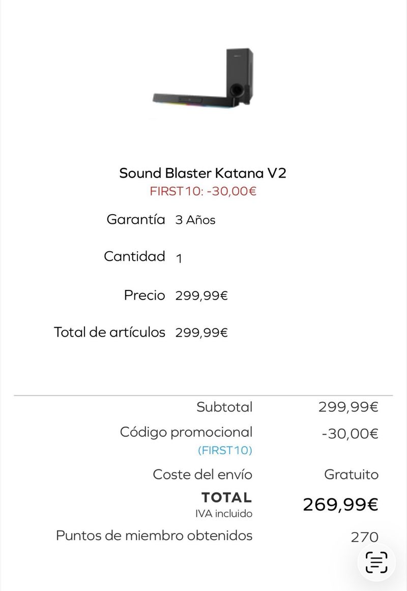 Barra de Sonido Creative Sound Blaster Katana V2 afbeelding 6