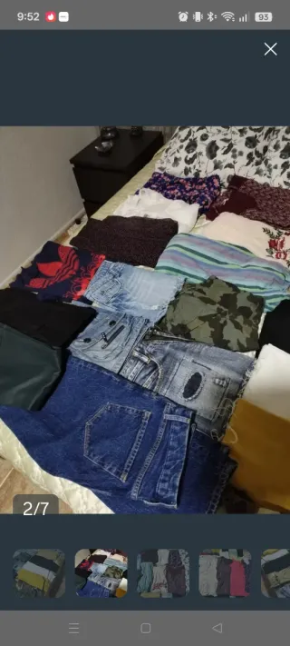 Lotes de ropa,a 1€ la prenda