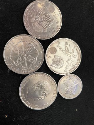 Lote de 5 monedas de plata