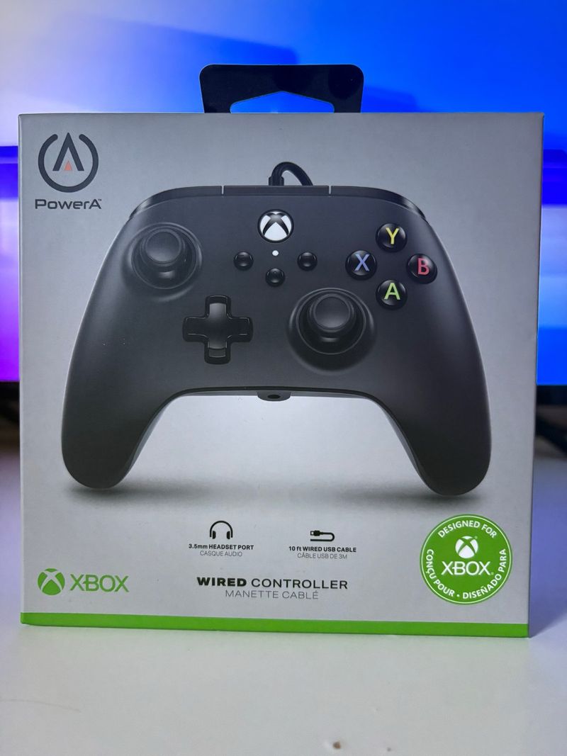Mando Xbox PowerA Wired Controller Negro