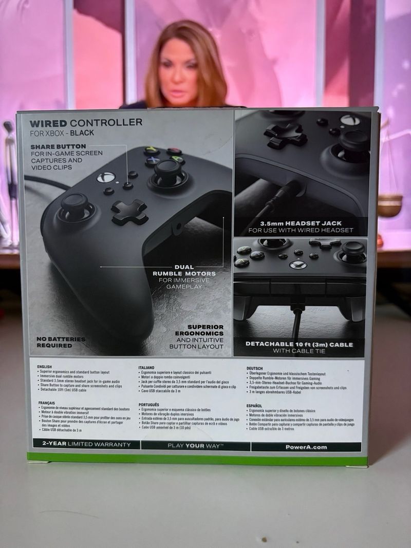Mando Xbox PowerA Wired Controller Negro afbeelding 2