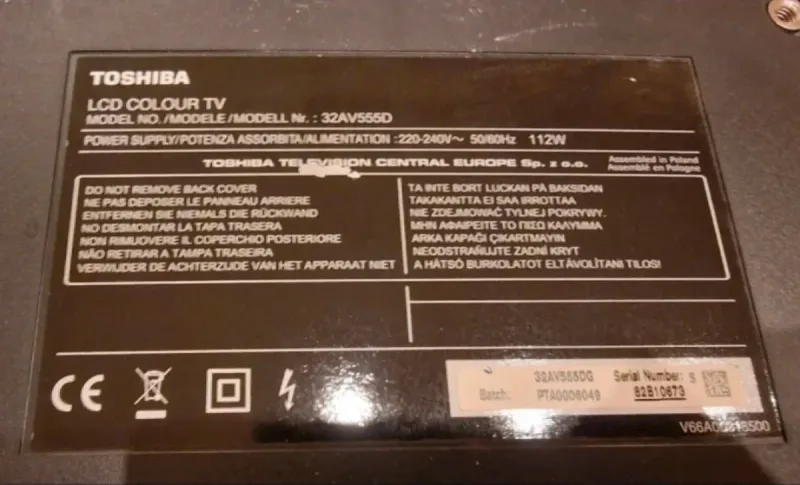 Televisor Toshiba 32 LCD Negro afbeelding 3