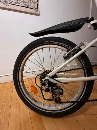 Bicicleta Plegable Blanca