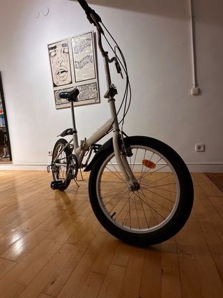 Bicicleta Plegable Blanca