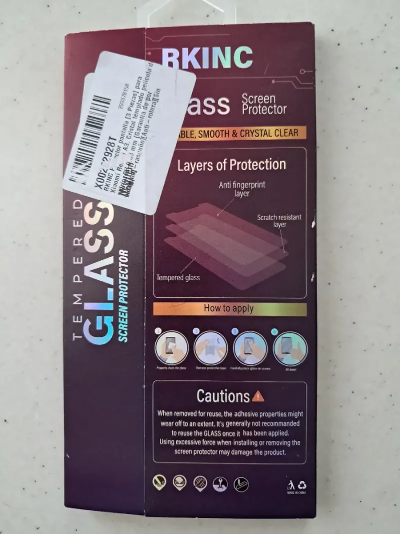 2 Protectores Pantalla Cristal Templado RedmiA3 afbeelding 5