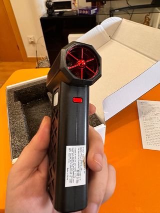 Mini soplador eléctrico portátil con luz