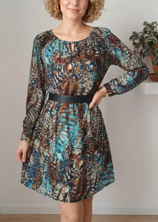 Vestido satinado Fórmula Joven Talla 38