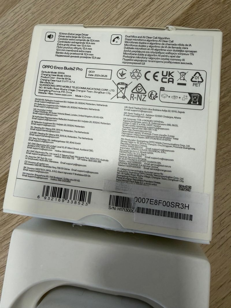 Auriculares Oppo Enco Buds2 Pro Blancos afbeelding 6