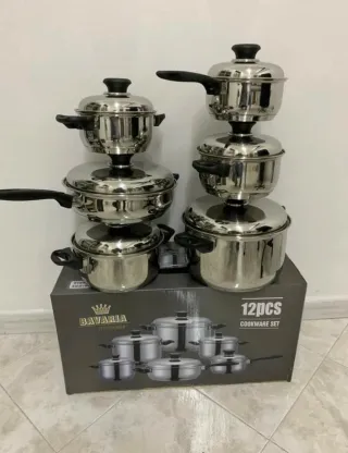 Set Pentole Bavaria 12 Pezzi