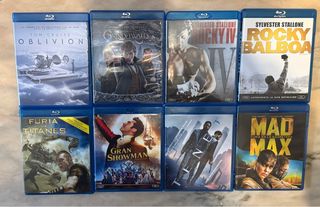 Lote 8 Películas Blu-ray Acción/Aventura
