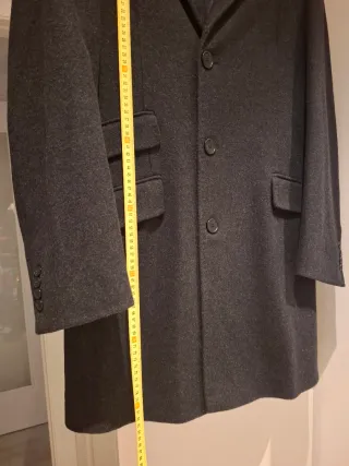 Abrigo lana italiano hombre gris