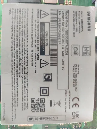 TV Samsung placa y placa alimentación