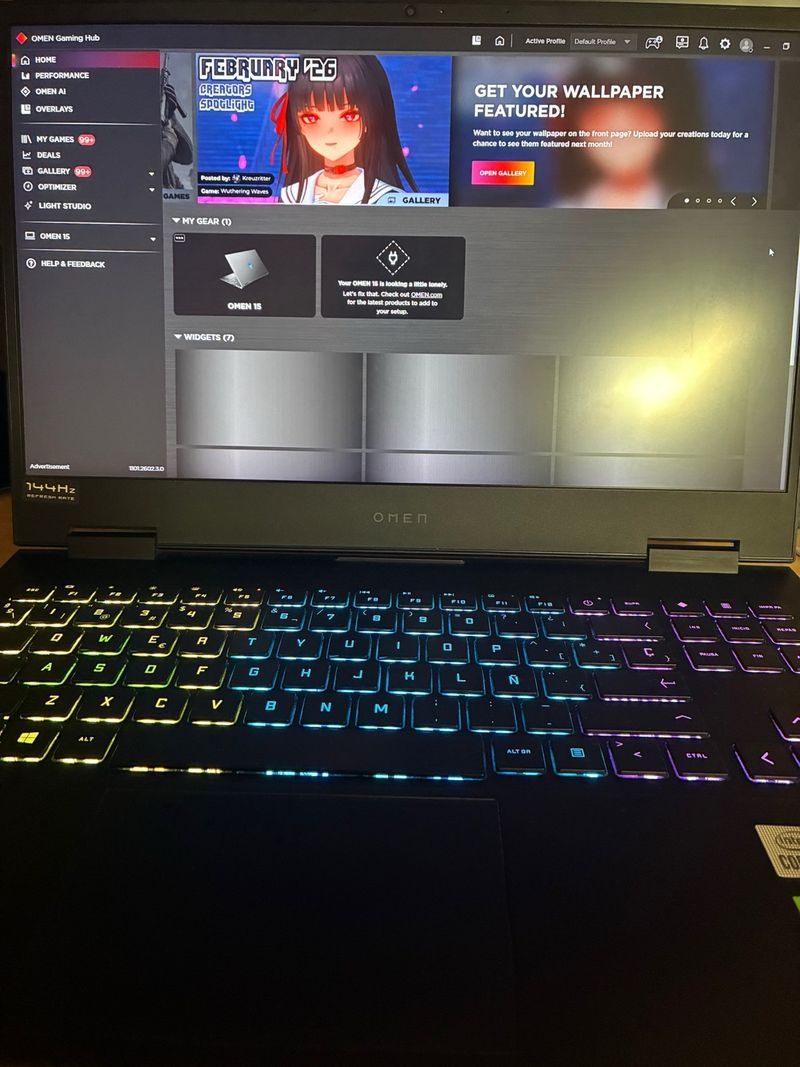 Portátil Gaming HP Omen 15 (i7, RTX 2060, 16GB, 51