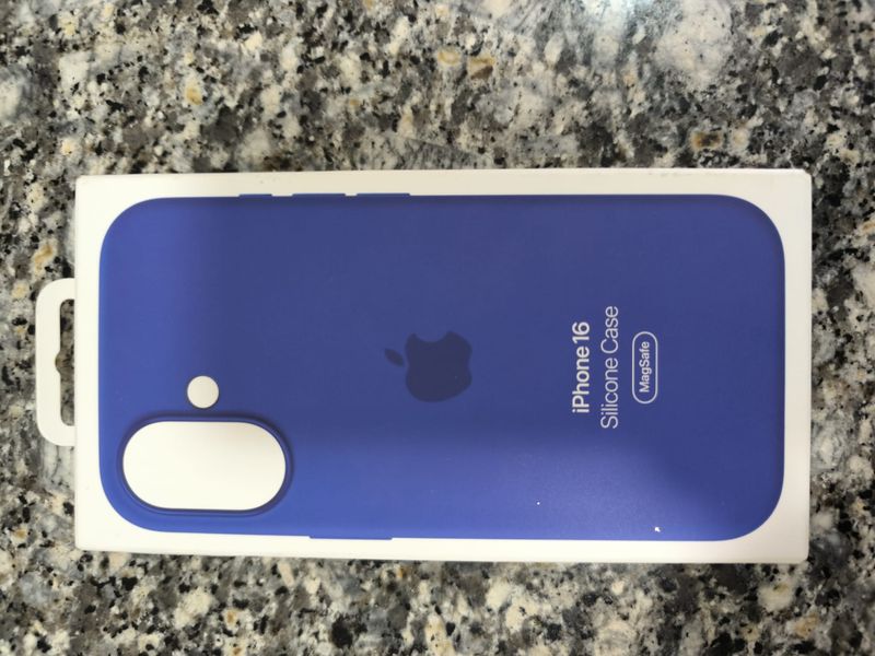 Funda iPhone 16 Silicone Case MagSafe Azul