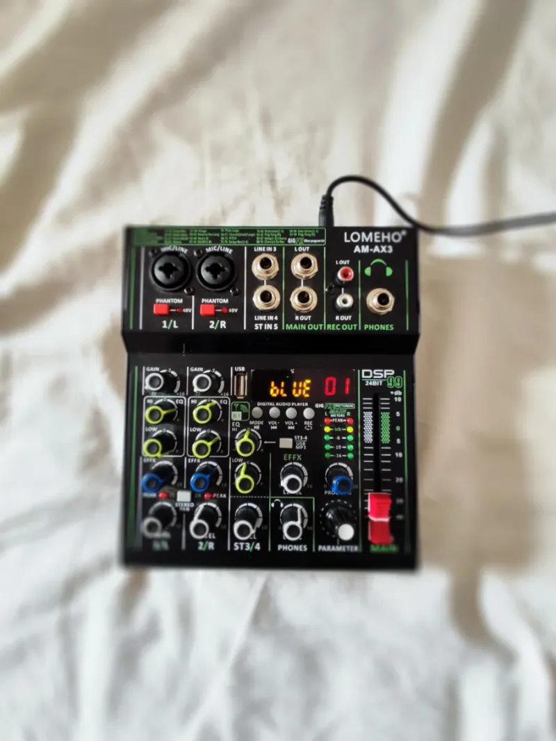 Mesa de Mezclas Lomeho AM-AX3 Bluetooth USB