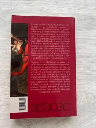 EL ESTUDIANTE DE SALAMANCA / EL DIABLO MUNDO. Espr
