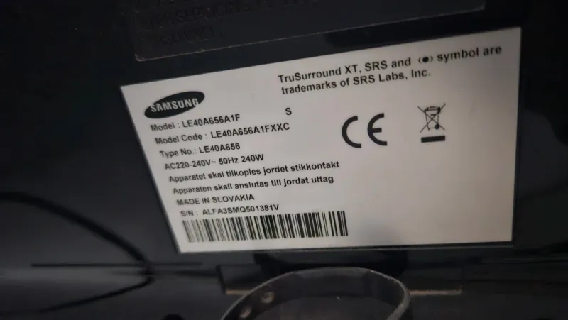 Televisor Samsung Negro afbeelding 2