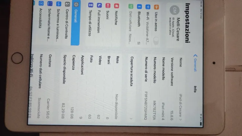 iPad mini 4 WiFi+Cellular 128 GB Plata afbeelding 4