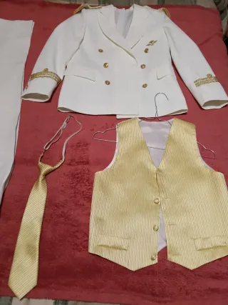 Traje de Comunión Niño Blanco para 10 años