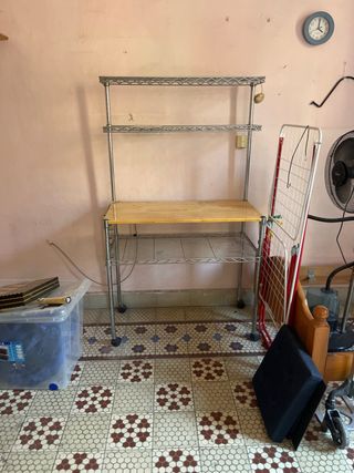 Estantería Cocina Metálica con Ruedas