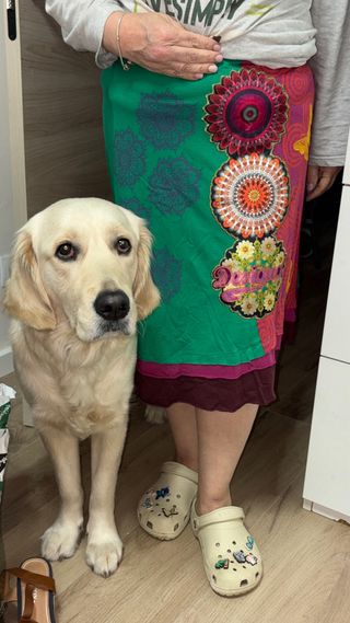 Falda larga multicolor