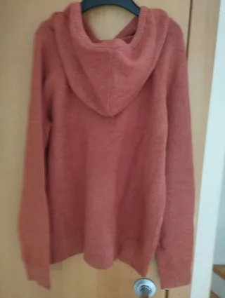 Jersey mujer capucha naranja talla única