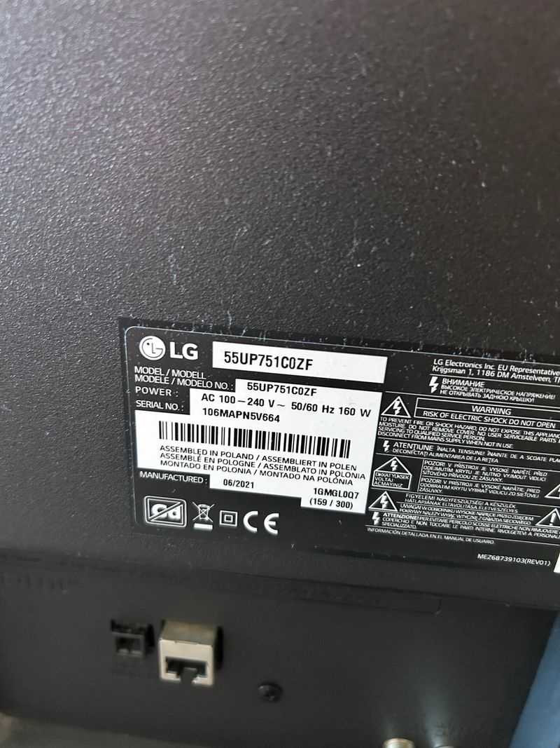 TV LG 55UP751 Negro afbeelding 3