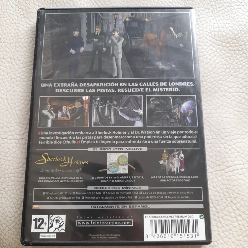 Sherlock Holmes La Aventura PC DVD afbeelding 2