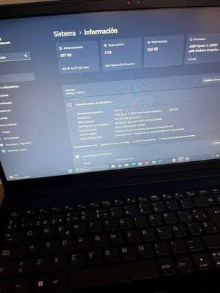 Portátil Gaming Lenovo Ryzen 5 512GB SSD M.2
