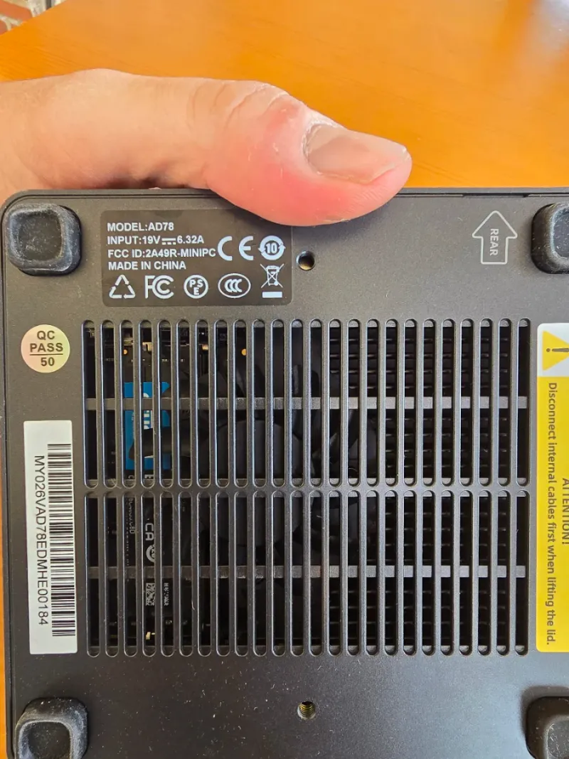 Mini PC Ryzen 7 30GB RAM afbeelding 4
