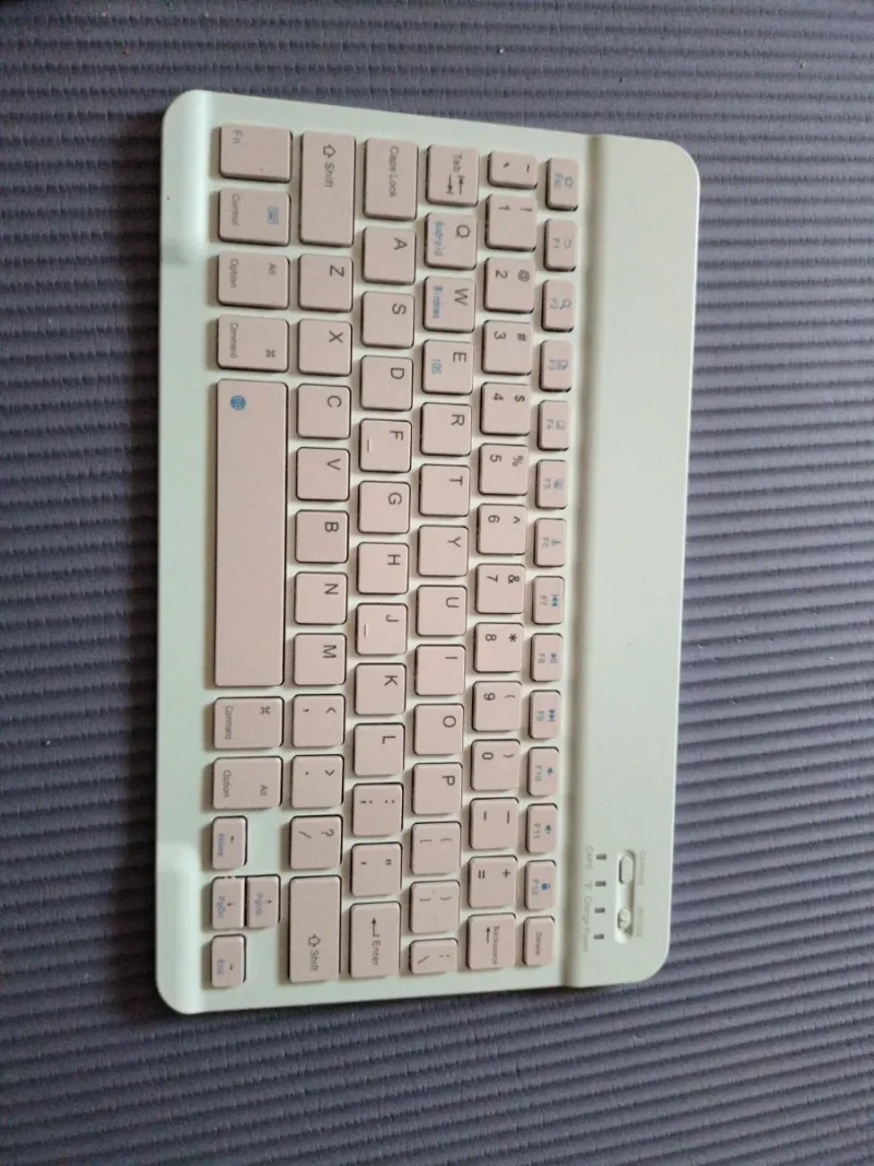 Teclado Portátil Blanco/Rosa