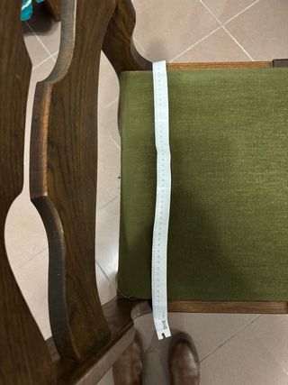 Sedie in legno con seduta in tessuto velluto