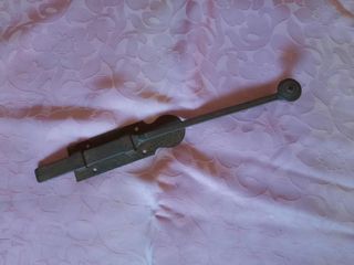 Pestillo antiguo de hierro forjado 36 cm de largo