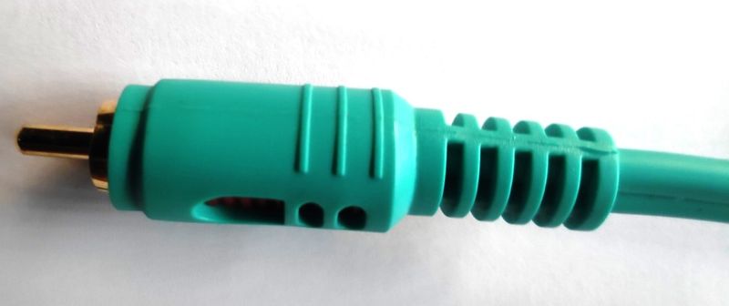 PAR SPLITER RCA MACHO A 2 RCA HEMBRA OFC GOLD afbeelding 3