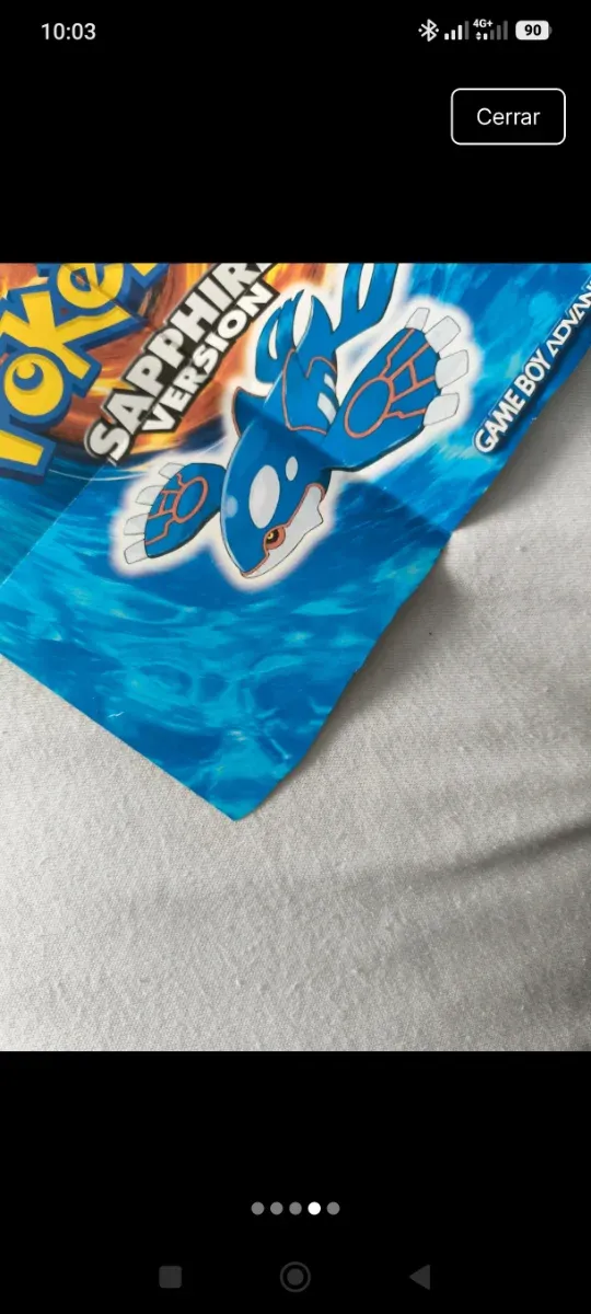 Póster Pokémon Rubí/Zafiro GBA 2003 afbeelding 4