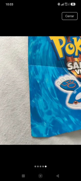 Póster Pokémon Rubí/Zafiro GBA 2003