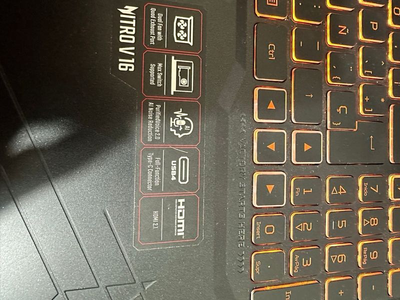 Portátil Acer Nitro V16 Negro afbeelding 3