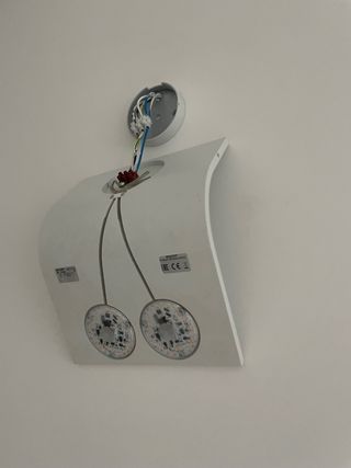 Apliques de pared blanco 2 unidades