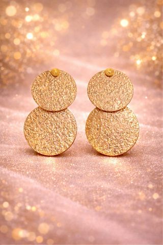 Pendientes dorados circulares