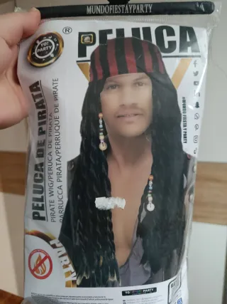 Peluca Pirata Mundo Fiesta Party