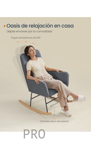 Silla Mecedora con reposacabezas