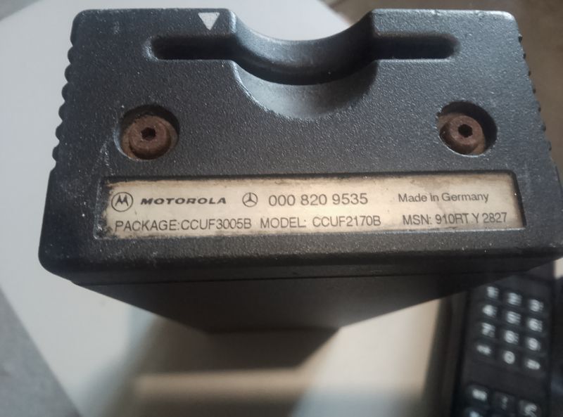 Teléfono vintage Mercedes Benz para auto negro afbeelding 5