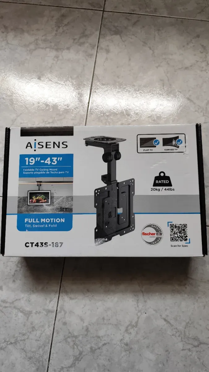 Soporte Techo TV AISENS 19-43 CT43S-187