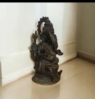 Scultura Ganesha in bronzo
