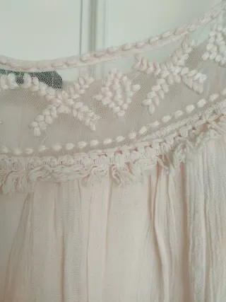 Top lencero encaje nude