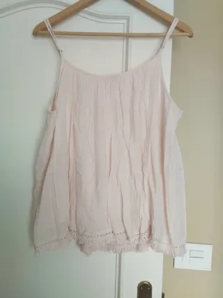 Top lencero encaje nude