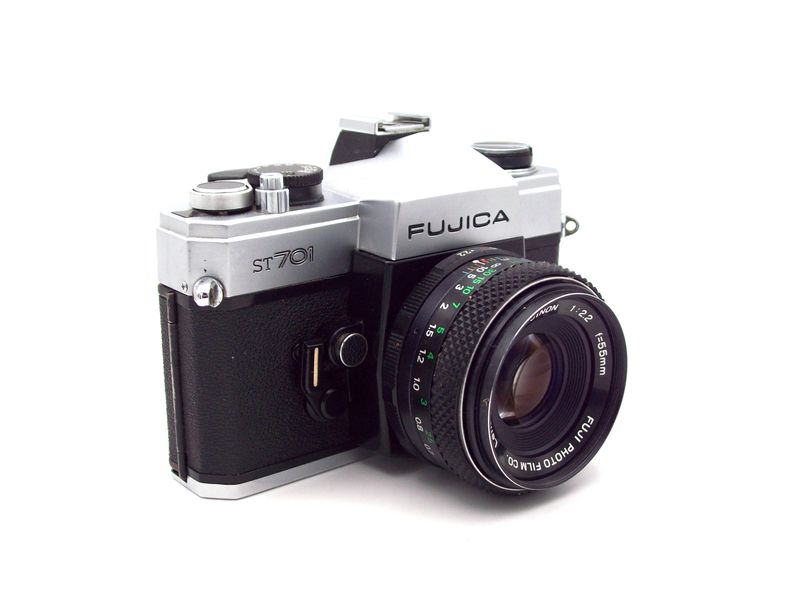 Fujica ST 701 Reflex + Objetivo 55mm f 2.2 afbeelding 3