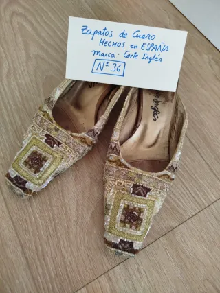Zapatos de fiesta con pedrería   Corte Ing